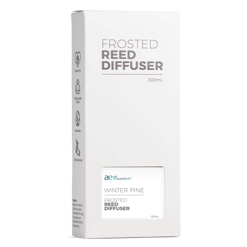 Winter Pine Frosted Glass Reed Diffuser