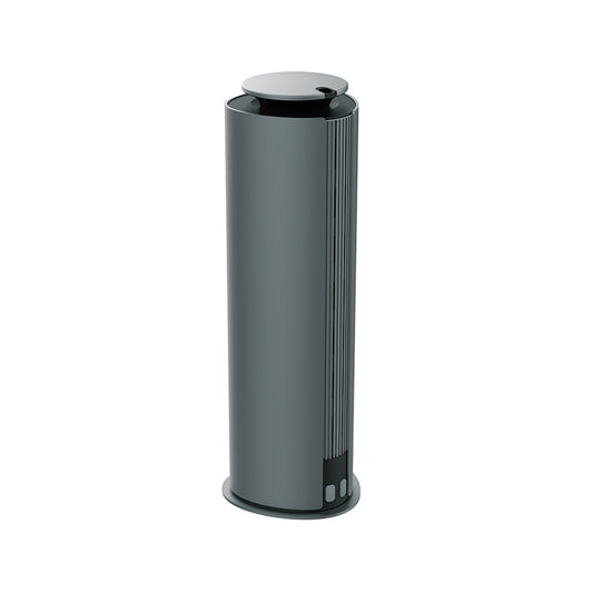 Dark gray Air Esscentials commercial scent diffuser for office or retail scenting, white background
