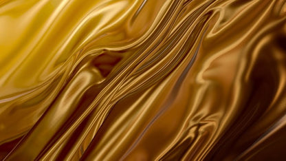 Flowing liquid gold silk texture background