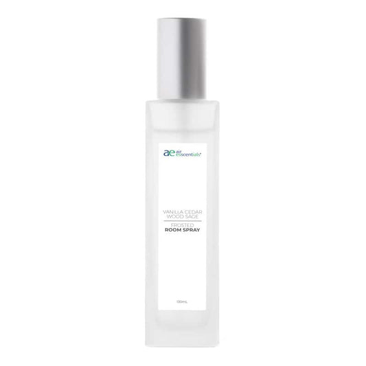 Vanilla Cedarwood Sage Frosted Glass Room Spray