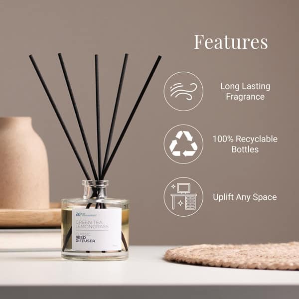 Green Tea Lemongrass Reed Diffuser | Air Esscentials