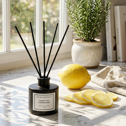 Green Tea Lemongrass Matte Reed Diffuser