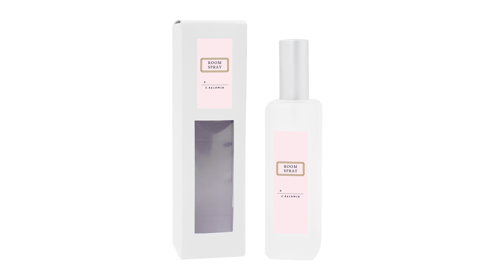 C. Baldwin Signature Scent | Frosted Glass Room Spray | Air Esscentials