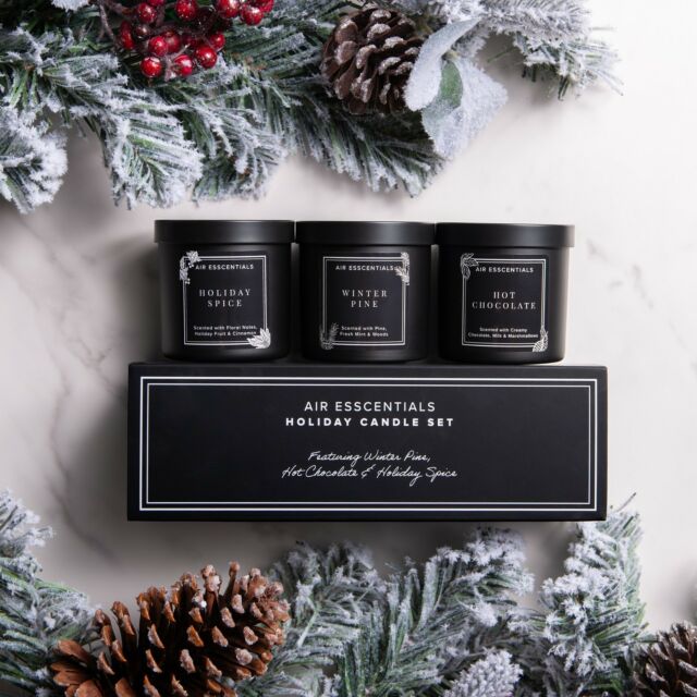 Embrace the most comforting scents of the season with our Holiday Candle Set. ✨

This unique set includes our Winter Pine, Holiday Spice and Hot Chocolate candles. Each 5oz candle is proudly made in the USA and offers up to 15 hours of burn time. It's perfect for gifting or to create a festive atmosphere in your home.
.
.
#holidaycandles #giftset #giftsets